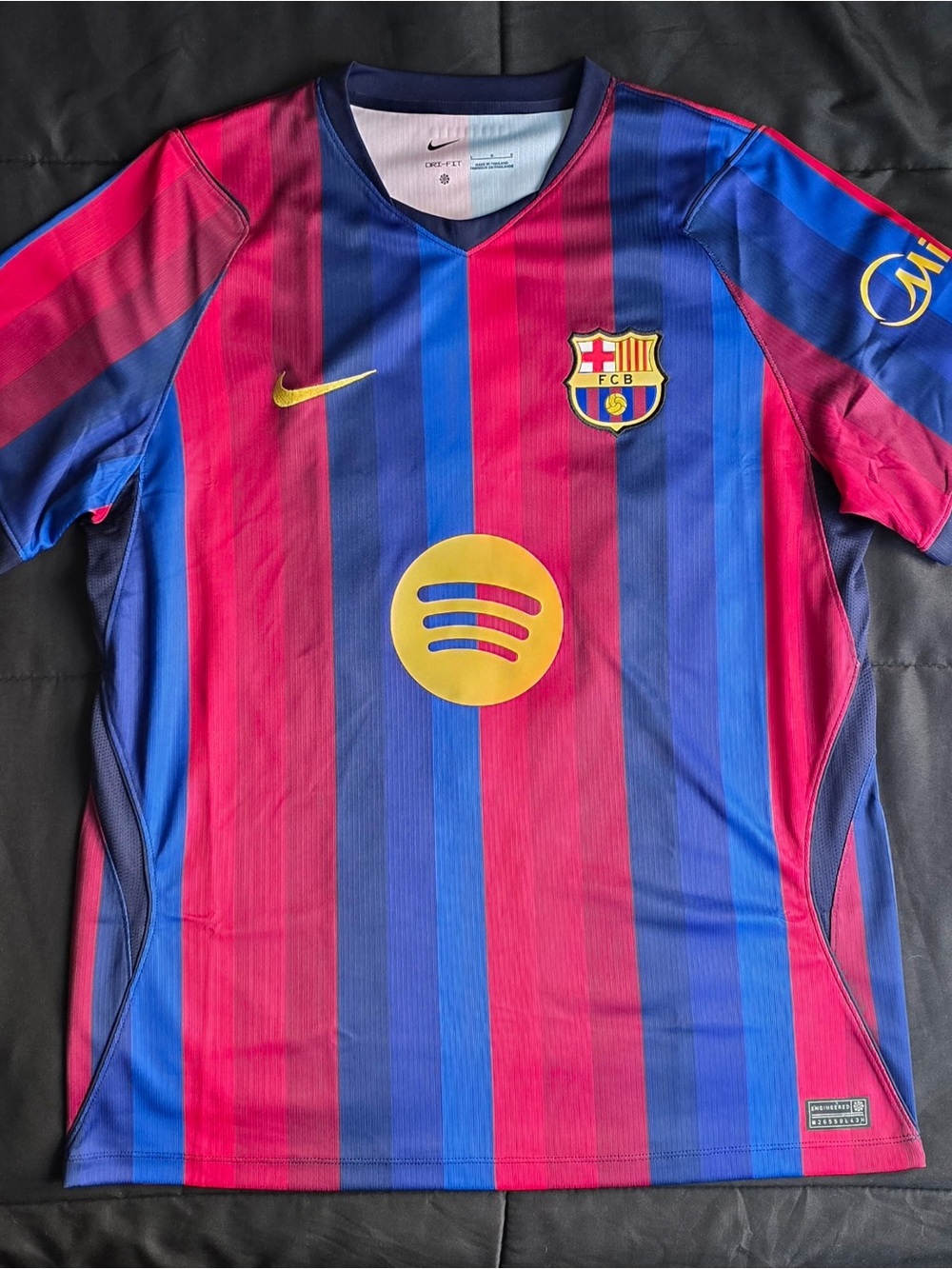 Nike FC Barcelona Jersey - Red & Blue with Yellow Accents